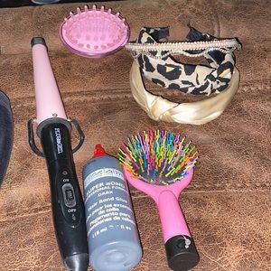 Hair wand , proclaim super bond glue, brush, 4 head bands